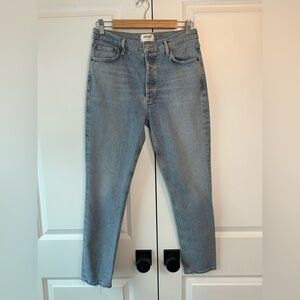 Agolde Women’s Nico High Rise Slim Denim Jeans Cliffside (Size 29)